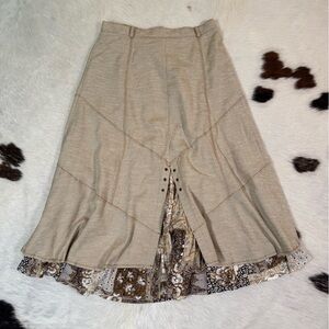 Vintage Marie Claire Patchwork Fairycore/Cottage Skirt – Size 7 (Fits S–M)